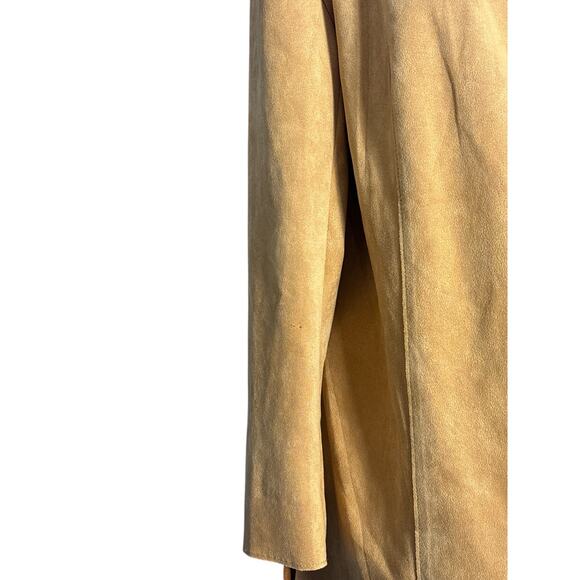 Philosophy Faux Suede Duster Jacket Coat Mustard
Yellow Open Front - Picture 4 of 6